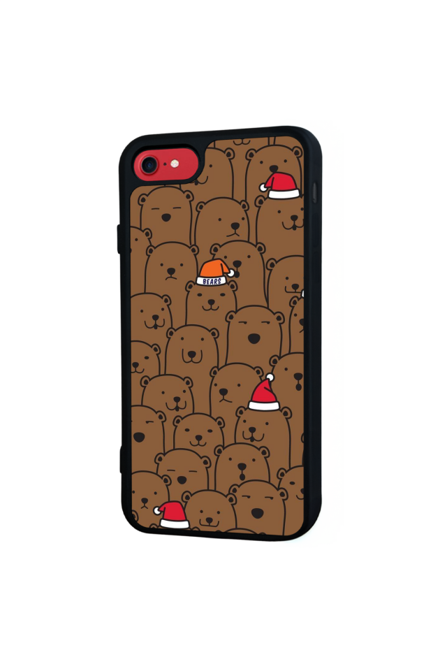 iPhone 8 Uyumlu Ayı Tasarımlı Glossy Premium Kılıf