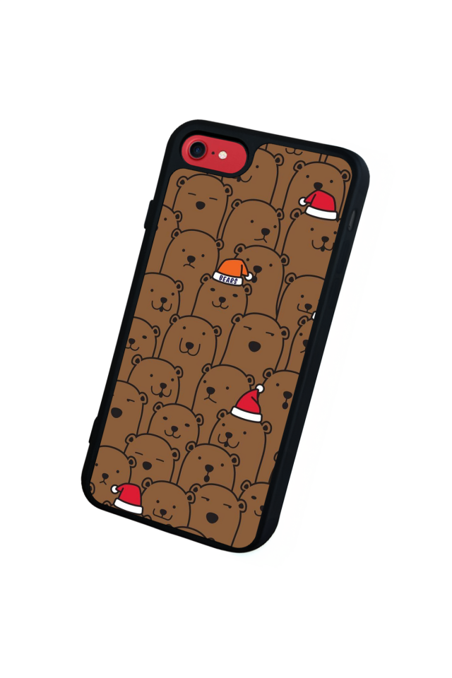 iPhone 8 Uyumlu Ayı Tasarımlı Glossy Premium Kılıf