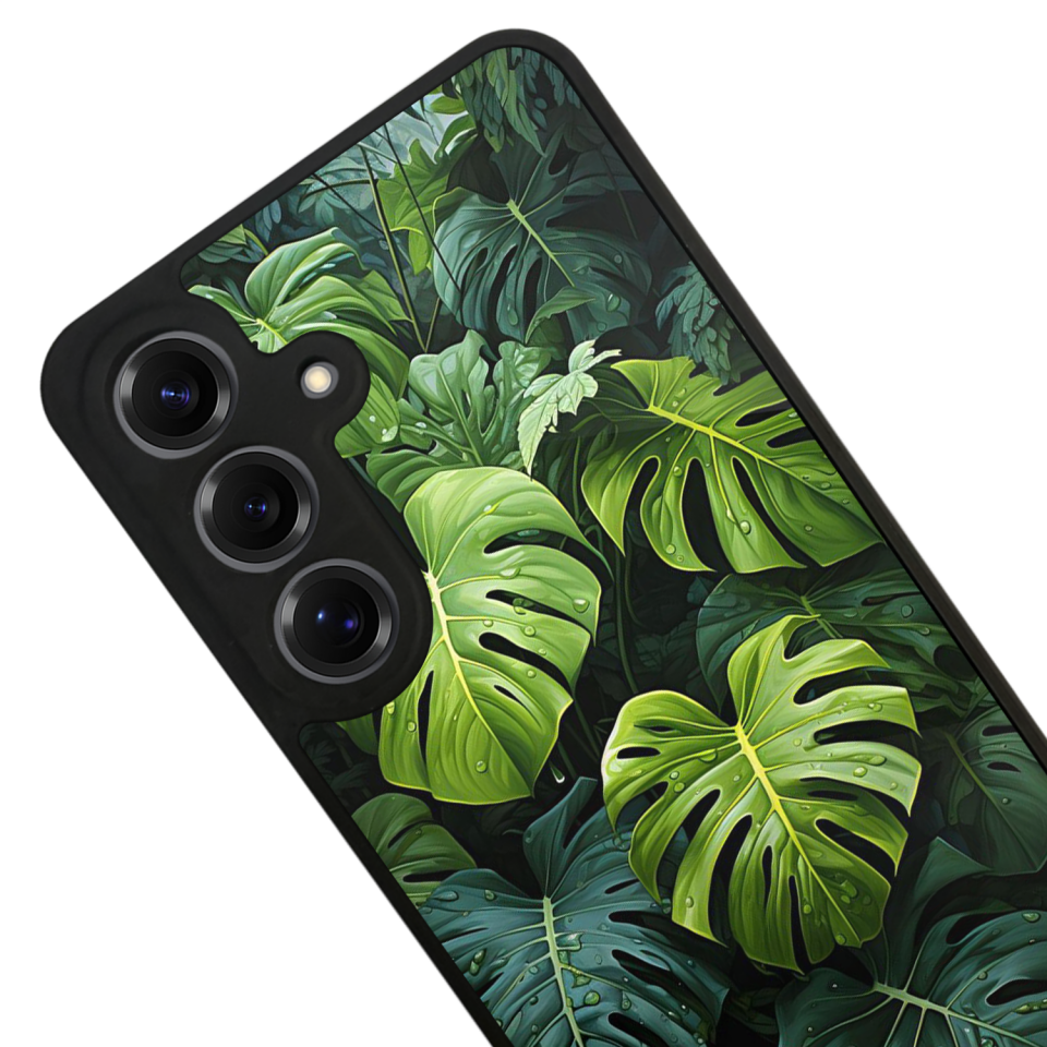 Samsung Galaxy S25 Uyumlu Botanik Tasarımlı Glossy Premium Kılıf