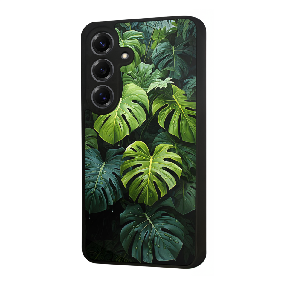 Samsung Galaxy S25 Uyumlu Botanik Tasarımlı Glossy Premium Kılıf