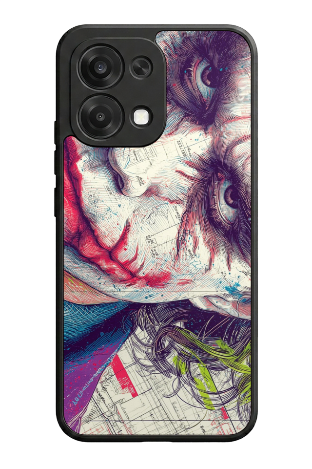 Oppo A6 Pro Uyumlu Joker Tasarımlı Glossy Premium Kılıf