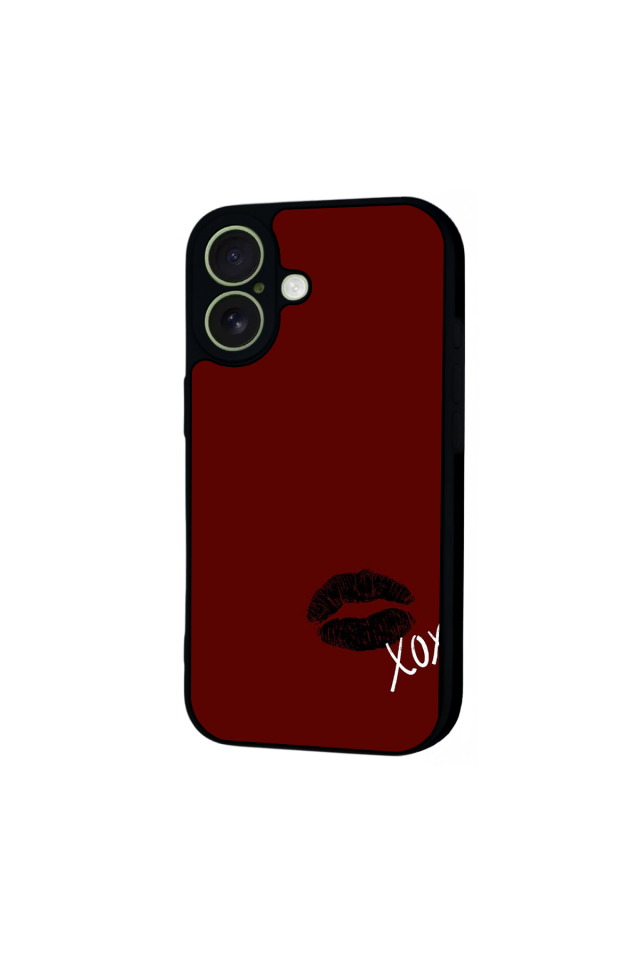 iPhone 17 Uyumlu Kalp Love Tasarımlı Glossy Premium Kılıf
