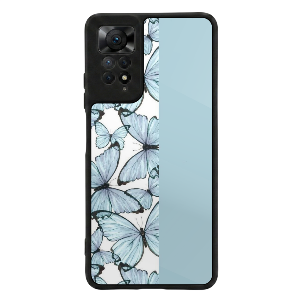 Xiaomi Redmi Note 11 Pro Uyumlu Kelebek Tasarımlı Glossy Premium Kılıf