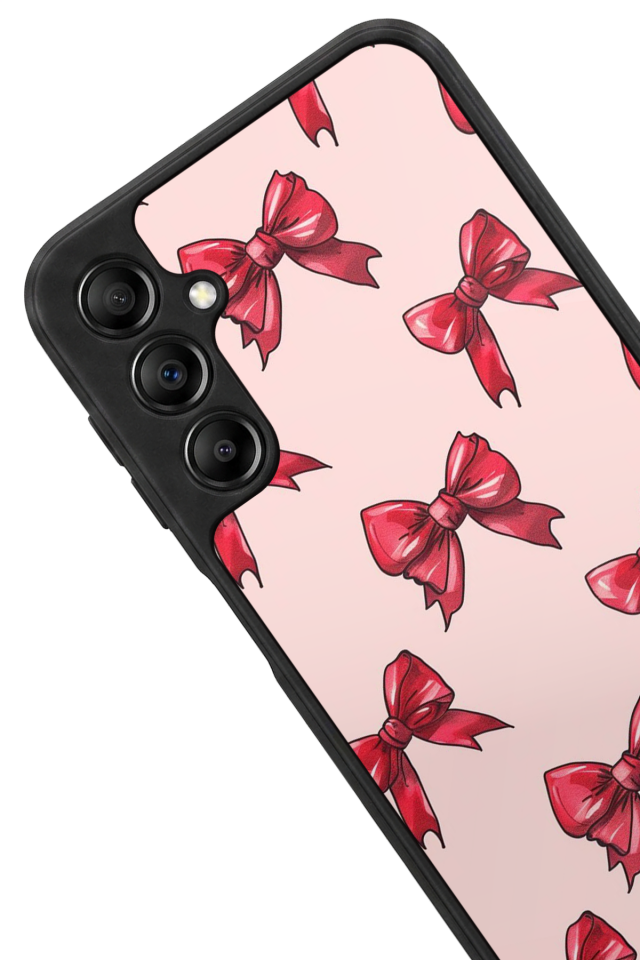 Samsung Galaxy A14 Uyumlu Kurdele Tasarımlı Glossy Premium Kılıf