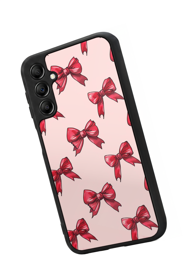 Samsung Galaxy A14 Uyumlu Kurdele Tasarımlı Glossy Premium Kılıf