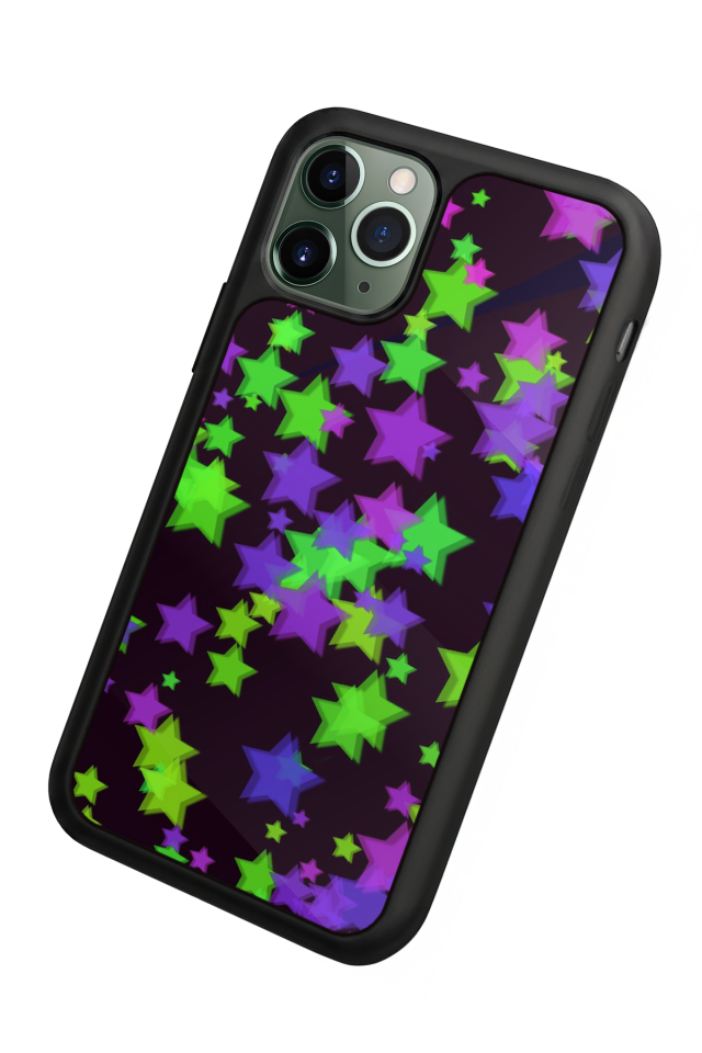 iPhone 11 Pro Max Uyumlu Retro Yildizlar Tasarımlı Glossy Premium Kılıf