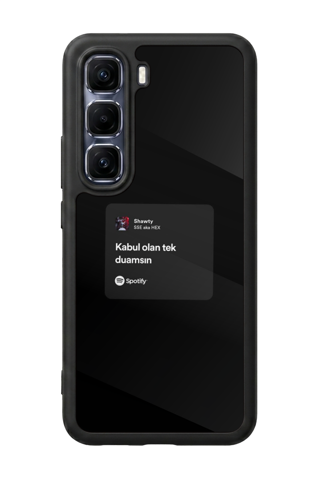 Infinix Hot 60 Pro Plus Uyumlu Sarki Sozleri Tasarımlı Glossy Premium Kılıf