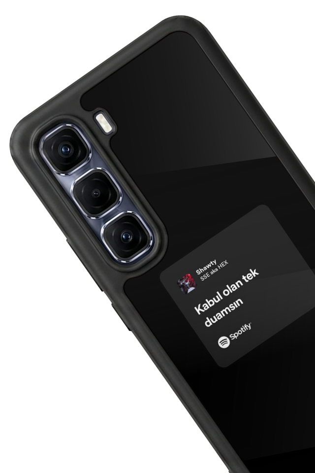 Infinix Hot 60 Pro Plus Uyumlu Sarki Sozleri Tasarımlı Glossy Premium Kılıf