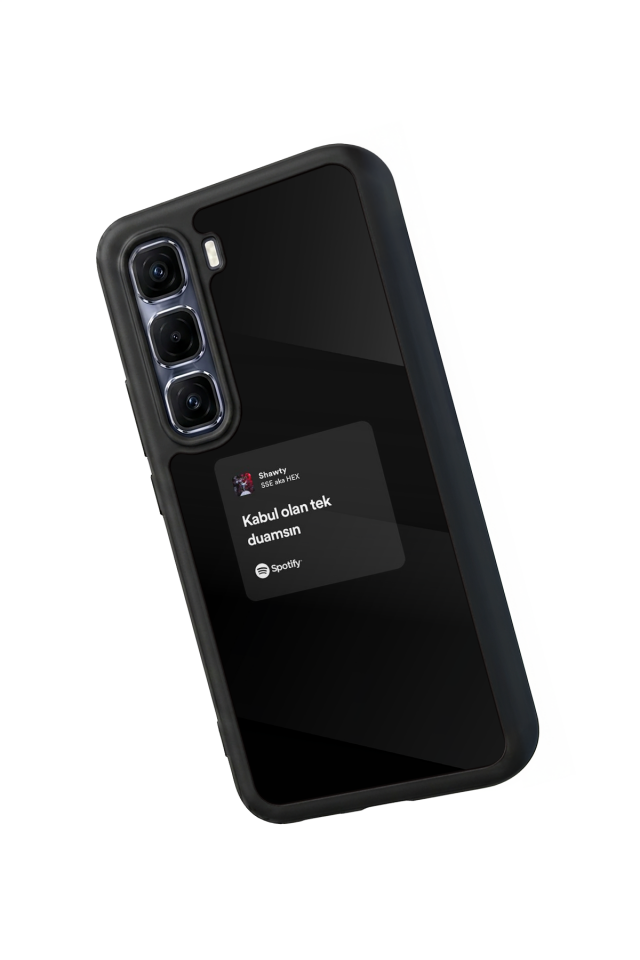 Infinix Hot 60 Pro Plus Uyumlu Sarki Sozleri Tasarımlı Glossy Premium Kılıf