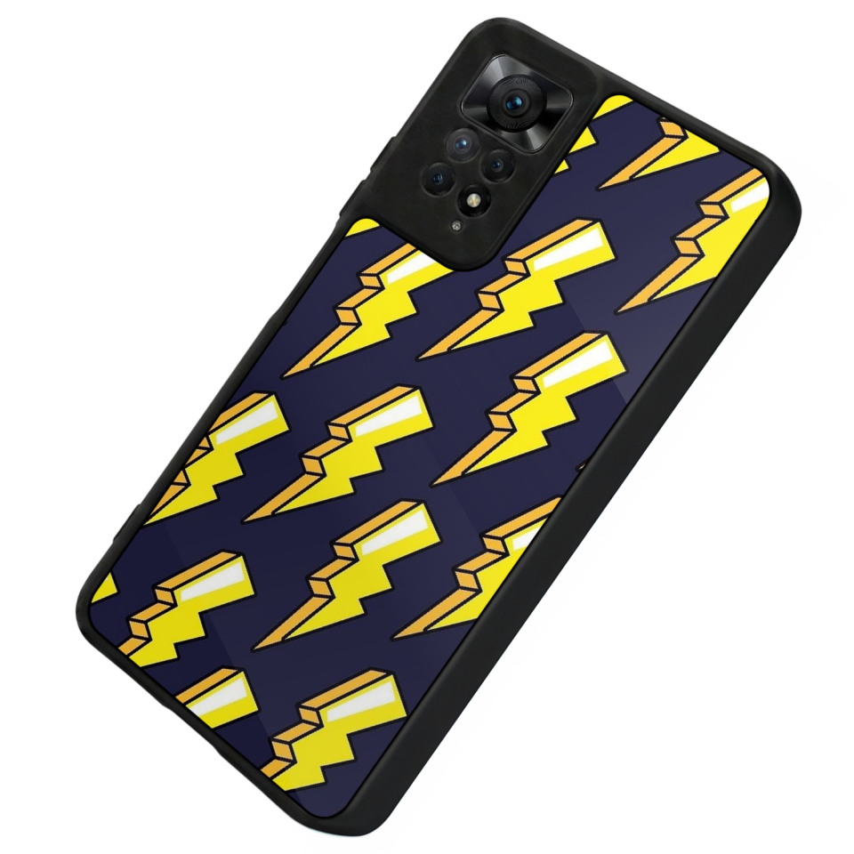 Xiaomi Redmi Note 12 Pro Uyumlu Simsek Tasarımlı Glossy Premium Kılıf