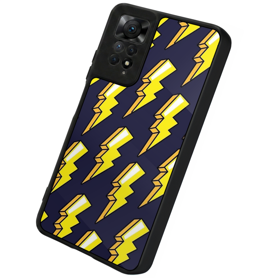 Xiaomi Redmi Note 12 Pro Uyumlu Simsek Tasarımlı Glossy Premium Kılıf