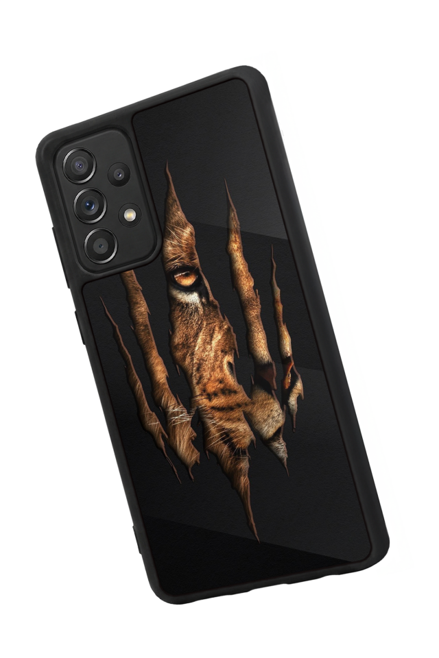 Samsung Galaxy A72 Uyumlu Aslan Tasarımlı Glossy Premium Kılıf