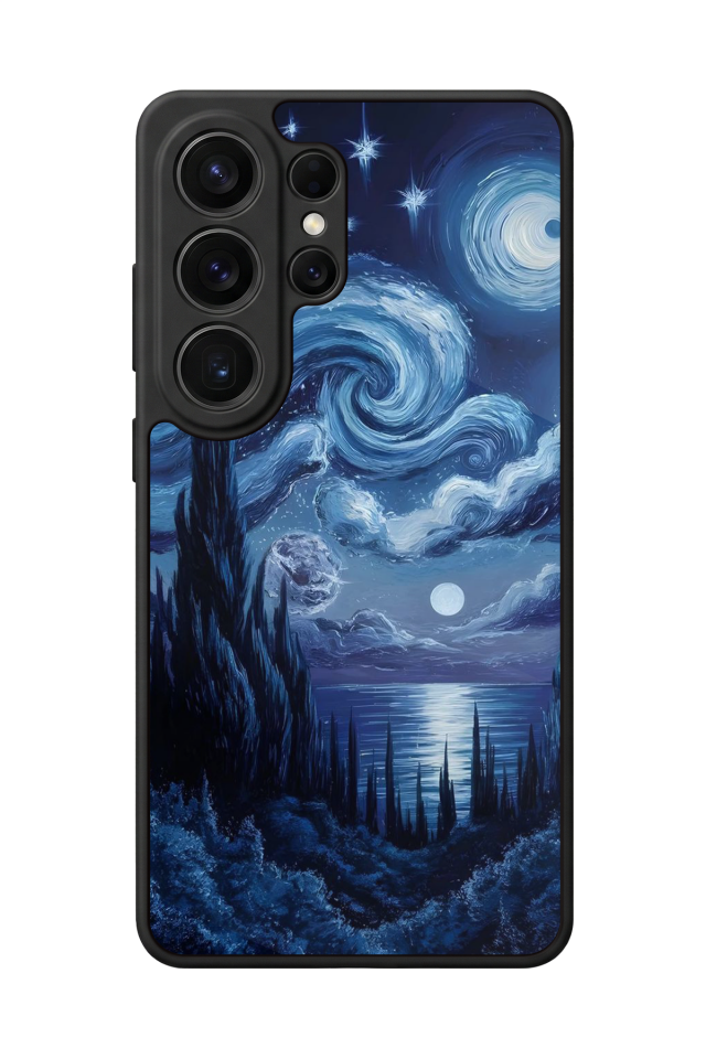 Samsung Galaxy S26 Ultra Uyumlu Ay Tasarımlı Glossy Premium Kılıf