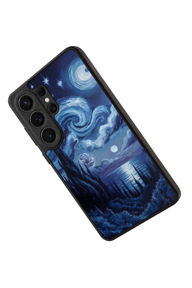 Samsung Galaxy S26 Ultra Uyumlu Ay Tasarımlı Glossy Premium Kılıf