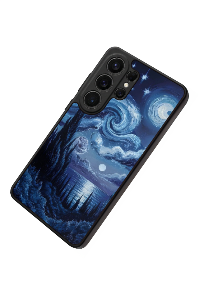 Samsung Galaxy S26 Ultra Uyumlu Ay Tasarımlı Glossy Premium Kılıf