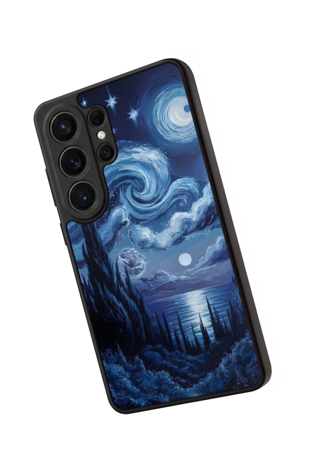 Samsung Galaxy S26 Ultra Uyumlu Ay Tasarımlı Glossy Premium Kılıf