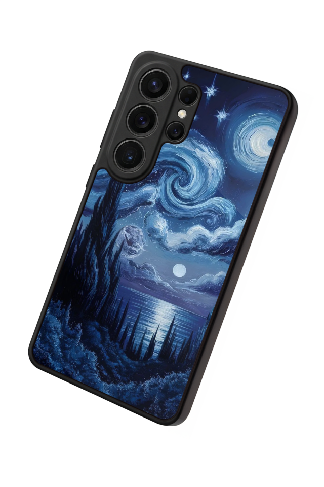 Samsung Galaxy S26 Ultra Uyumlu Ay Tasarımlı Glossy Premium Kılıf