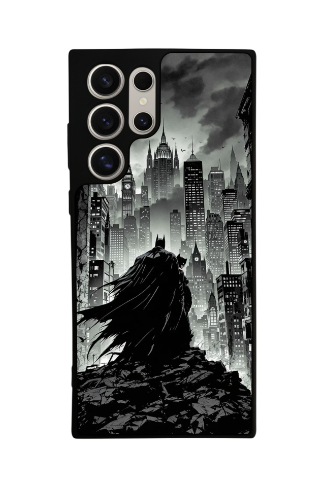 Samsung Galaxy S23 Ultra Uyumlu Batman Tasarımlı Glossy Premium Kılıf