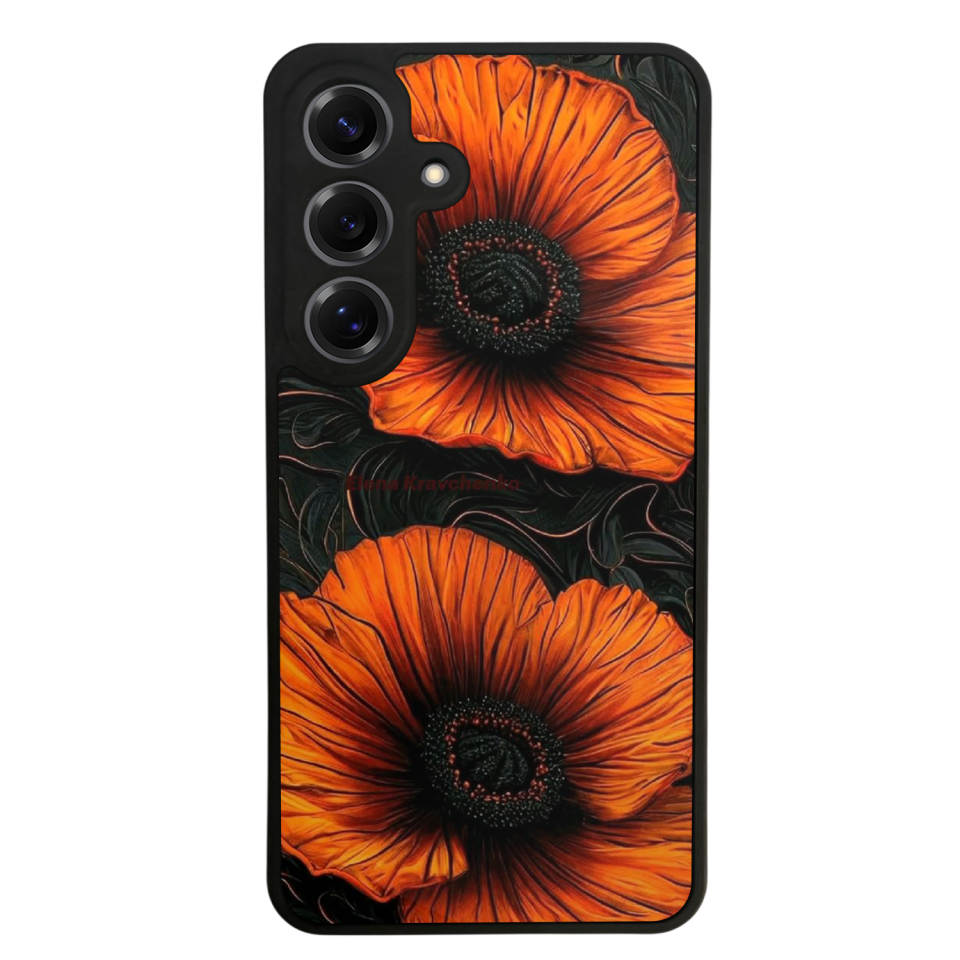 Samsung Galaxy S25 Uyumlu Botanik Tasarımlı Glossy Premium Kılıf