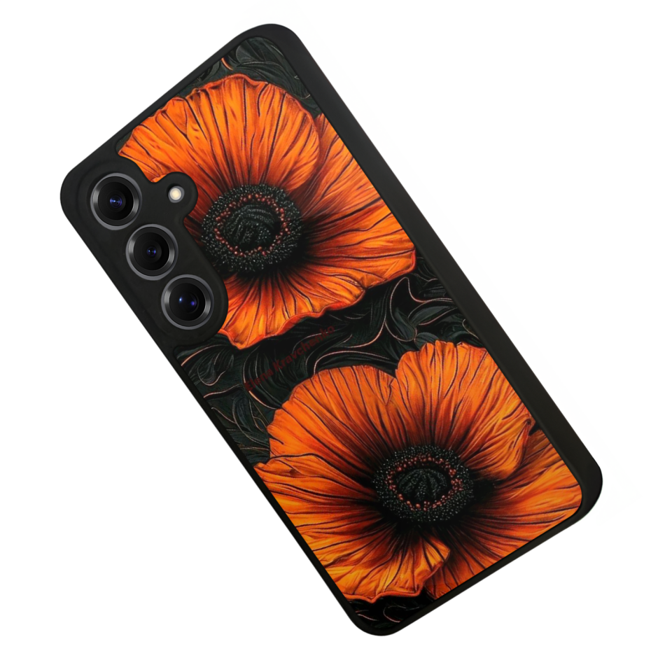 Samsung Galaxy S25 Uyumlu Botanik Tasarımlı Glossy Premium Kılıf