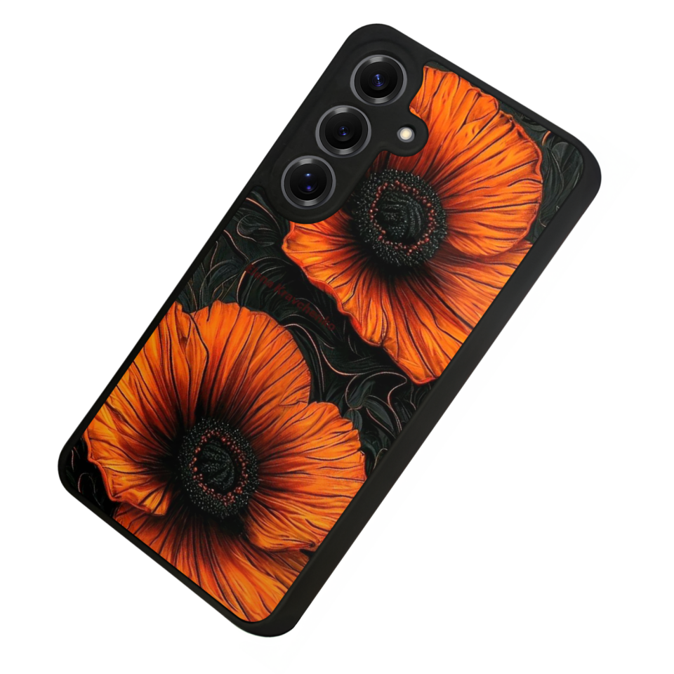 Samsung Galaxy S25 Uyumlu Botanik Tasarımlı Glossy Premium Kılıf