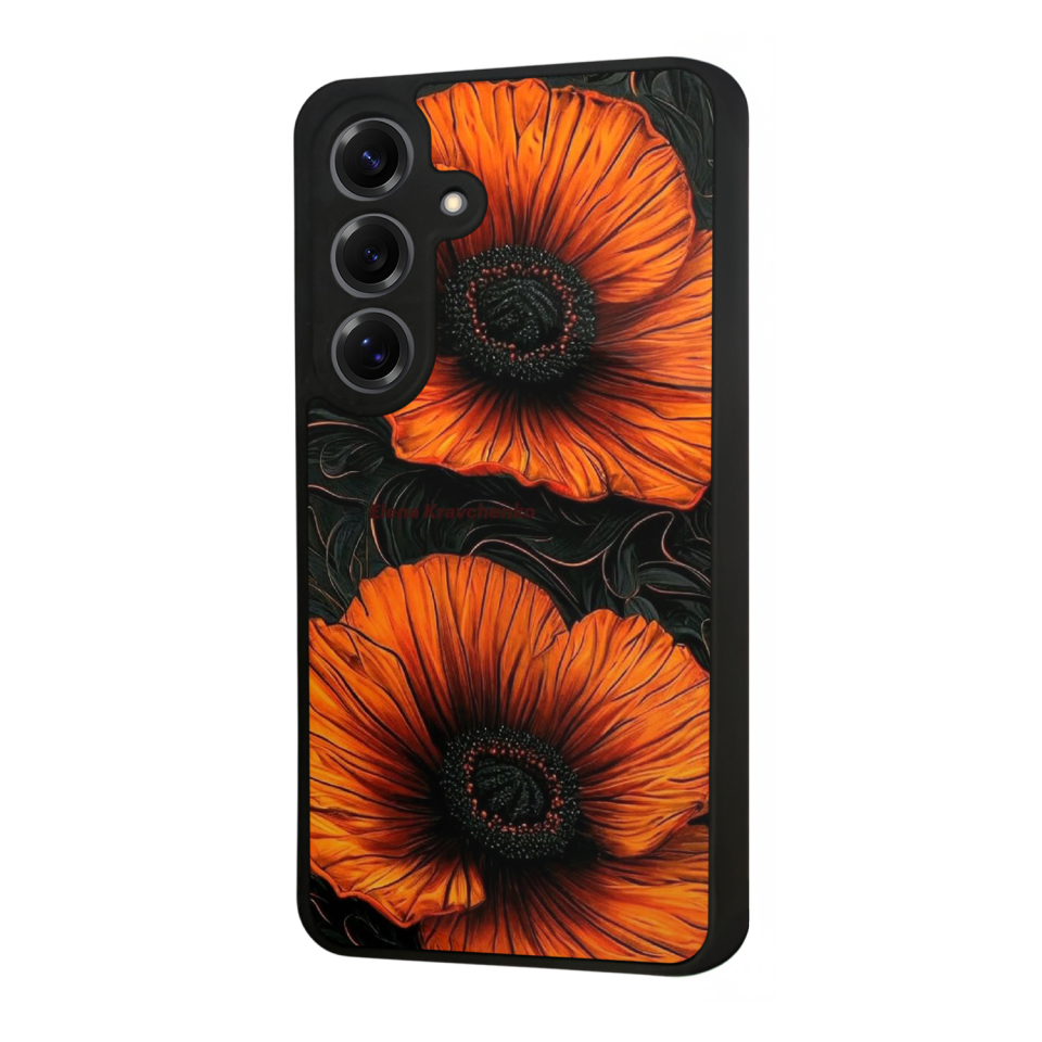 Samsung Galaxy S25 Uyumlu Botanik Tasarımlı Glossy Premium Kılıf