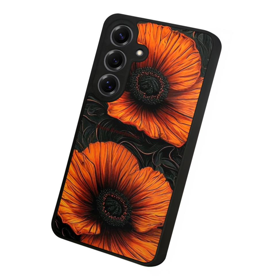 Samsung Galaxy S25 Uyumlu Botanik Tasarımlı Glossy Premium Kılıf