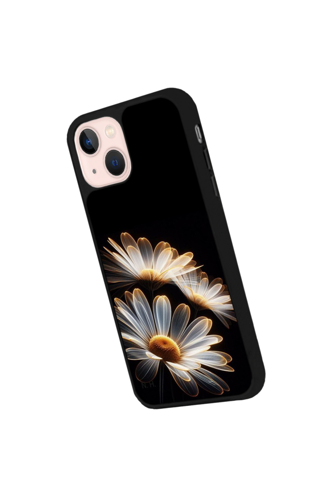 iPhone 13 Mini Uyumlu Cicek Tasarımlı Glossy Premium Kılıf