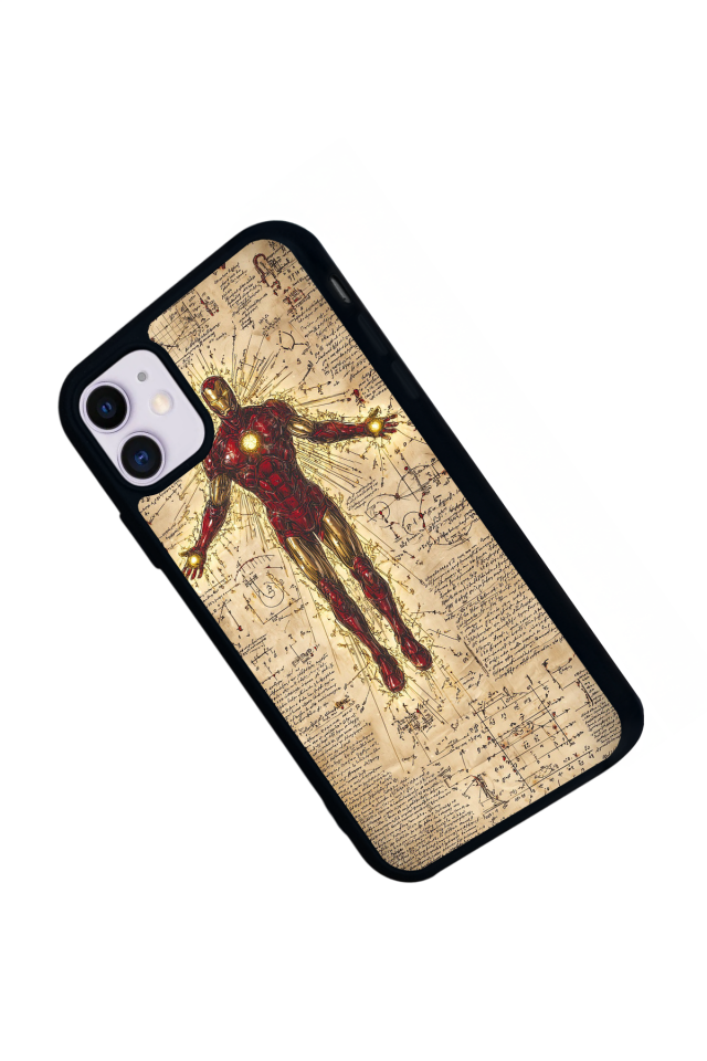 iPhone 11 Uyumlu Iron Man ( Demir Adam ) Tasarımlı Glossy Premium Kılıf