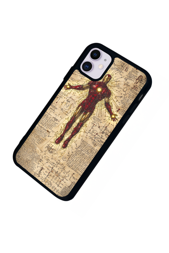 iPhone 11 Uyumlu Iron Man ( Demir Adam ) Tasarımlı Glossy Premium Kılıf