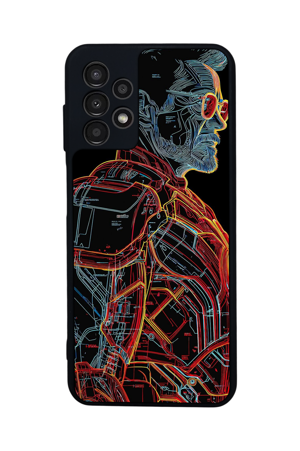 Samsung Galaxy A13 Uyumlu Iron Man ( Demir Adam ) Tasarımlı Glossy Premium Kılıf