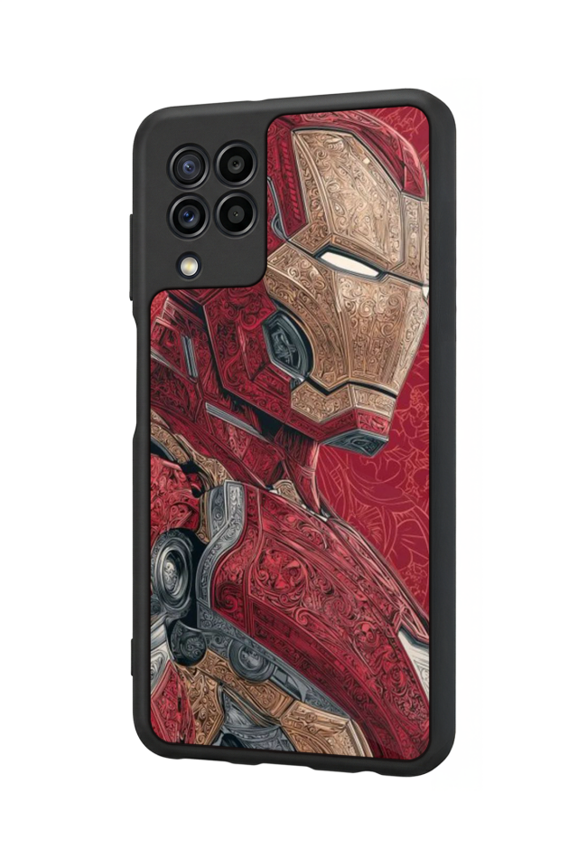 Samsung Galaxy M22 Uyumlu  Iron Man ( Demir Adam ) Tasarımlı Glossy Premium Kılıf