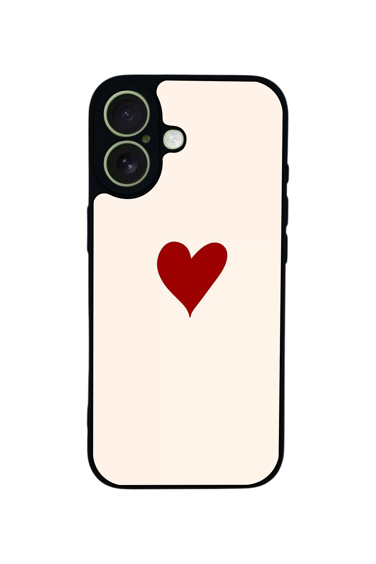 iPhone 17 Uyumlu Kalp Love Tasarımlı Glossy Premium Kılıf