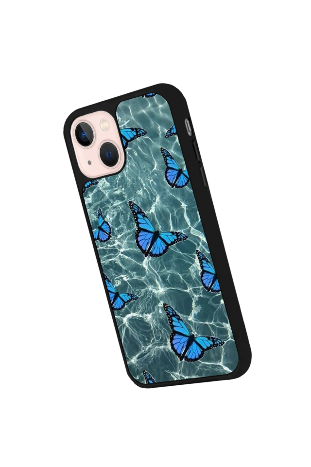 iPhone 15 Plus Uyumlu Kelebek Tasarımlı Glossy Premium Kılıf