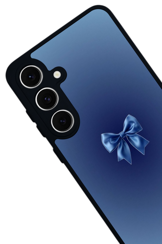 Samsung Galaxy S24 FE Uyumlu Kurdele Tasarımlı Glossy Premium Kılıf