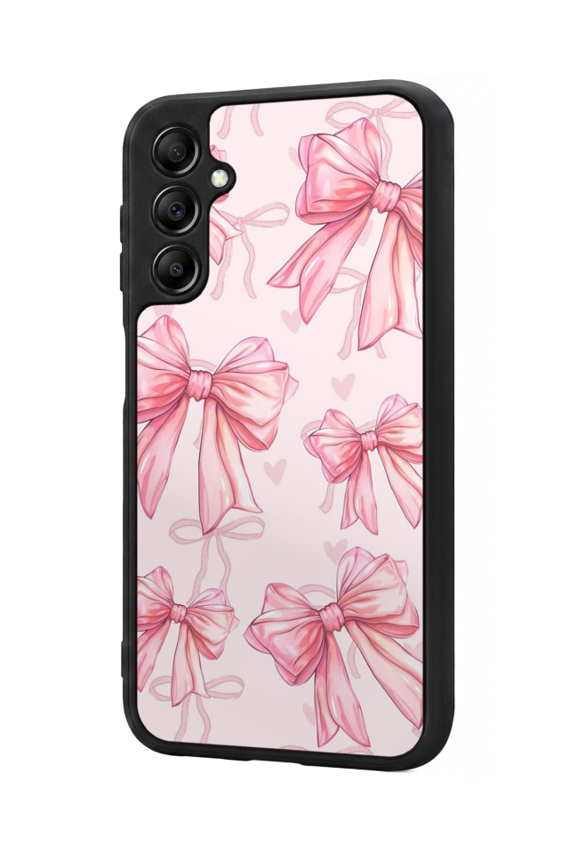 Samsung Galaxy A14 Uyumlu Kurdele Tasarımlı Glossy Premium Kılıf