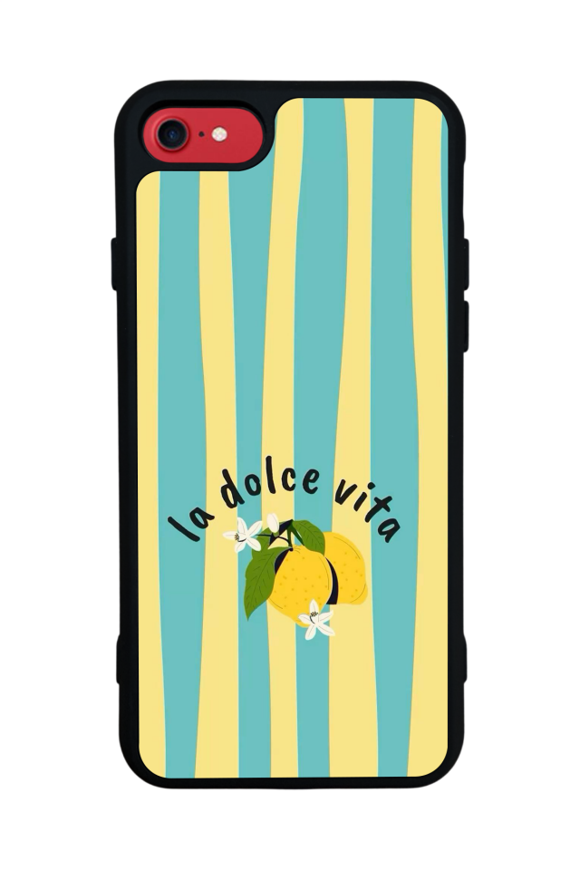 iPhone SE Uyumlu Limon Tasarımlı Glossy Premium Kılıf