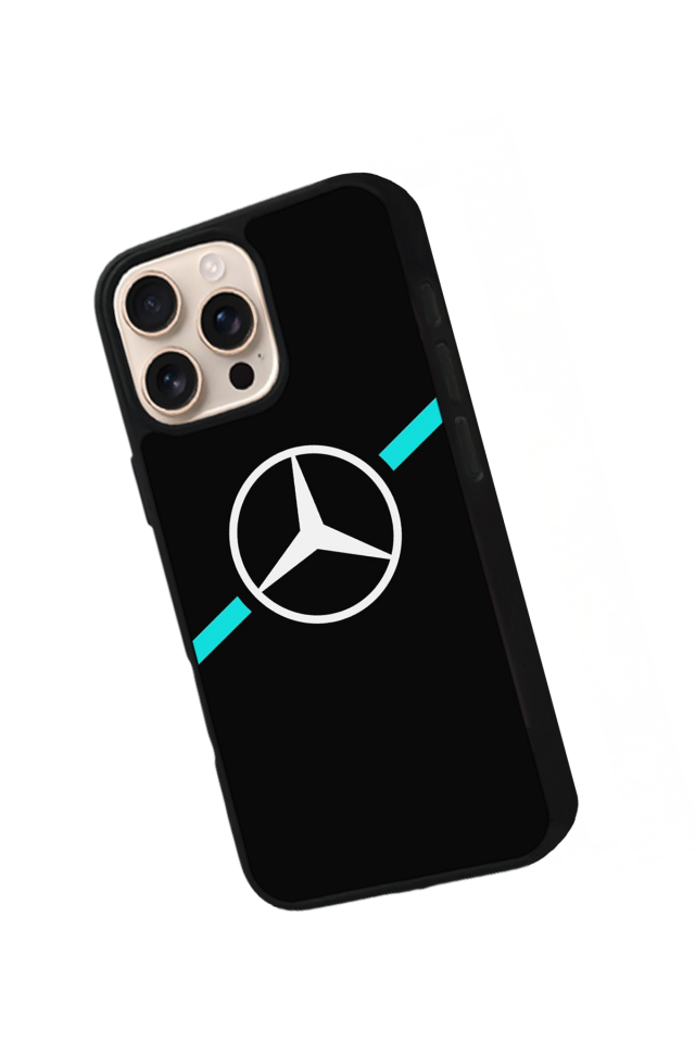 iPhone 16 Pro Uyumlu Mercedes Tasarımlı Glossy Premium Kılıf