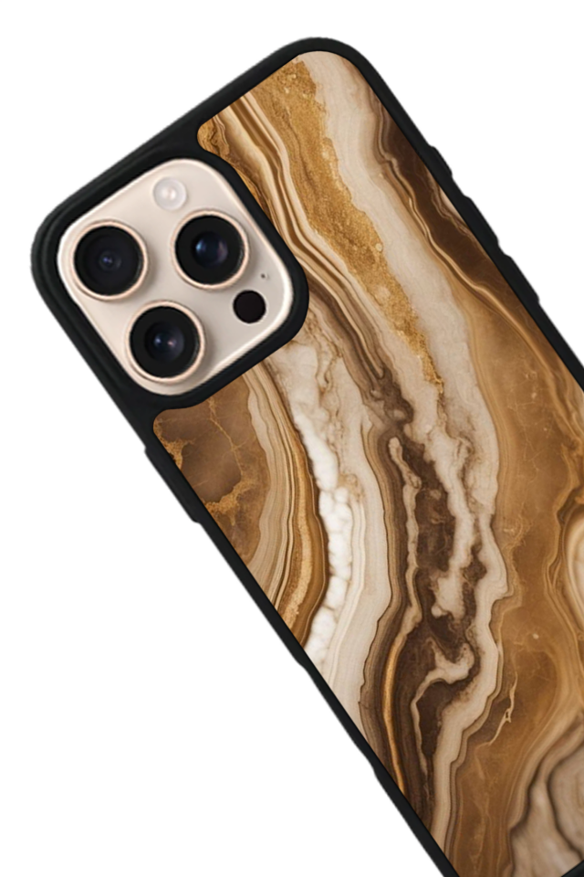 iPhone 15 Pro Max Uyumlu Mermer Marble Tasarımlı Glossy Premium Kılıf
