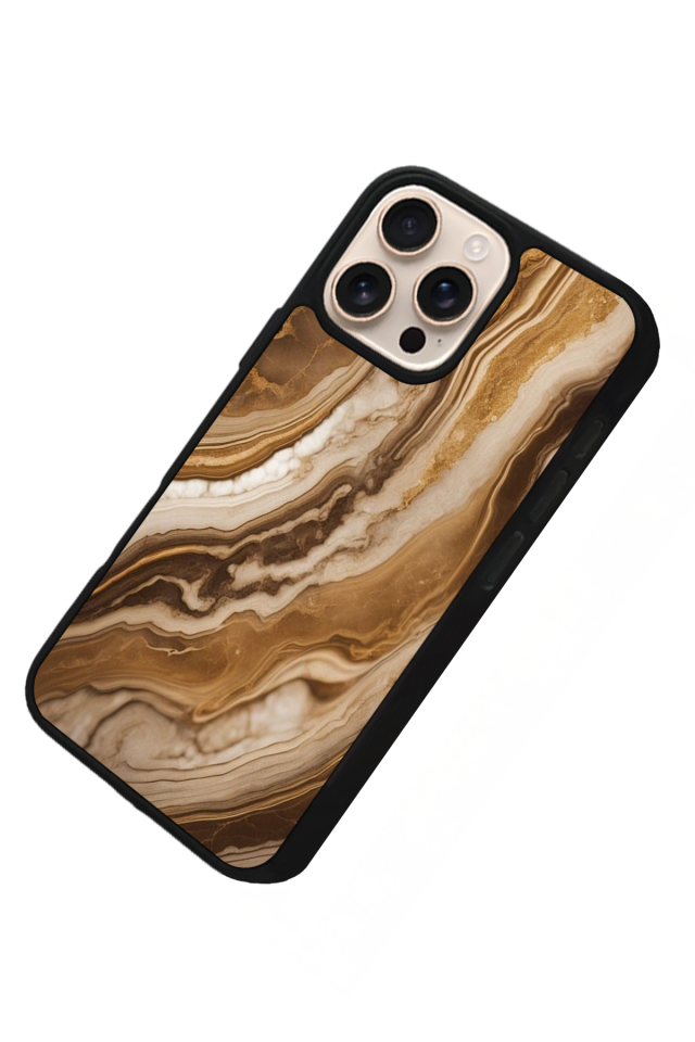 iPhone 15 Pro Max Uyumlu Mermer Marble Tasarımlı Glossy Premium Kılıf