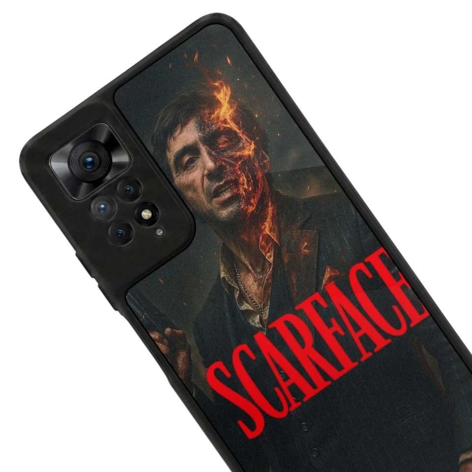 Xiaomi Redmi Note 12 Pro Uyumlu Scarface Tasarımlı Glossy Premium Kılıf