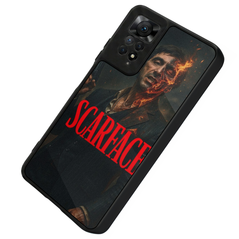 Xiaomi Redmi Note 12 Pro Uyumlu Scarface Tasarımlı Glossy Premium Kılıf
