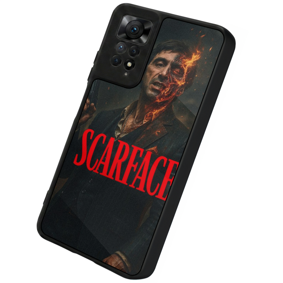 Xiaomi Redmi Note 12 Pro Uyumlu Scarface Tasarımlı Glossy Premium Kılıf