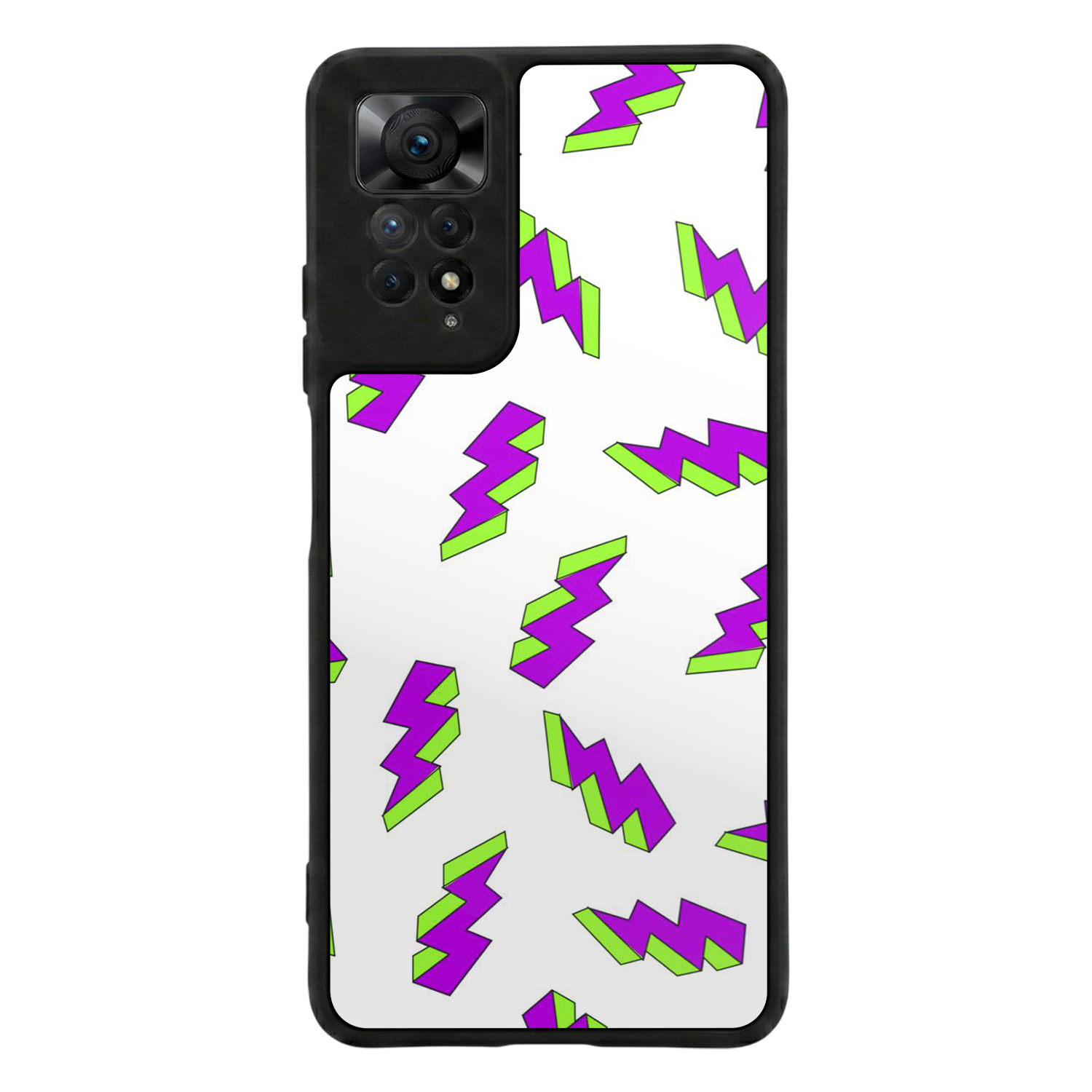 Xiaomi Redmi Note 12 Pro Uyumlu Simsek Tasarımlı Glossy Premium Kılıf