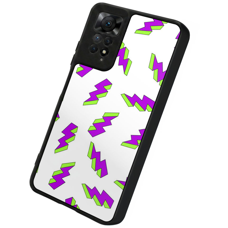 Xiaomi Redmi Note 12 Pro Uyumlu Simsek Tasarımlı Glossy Premium Kılıf