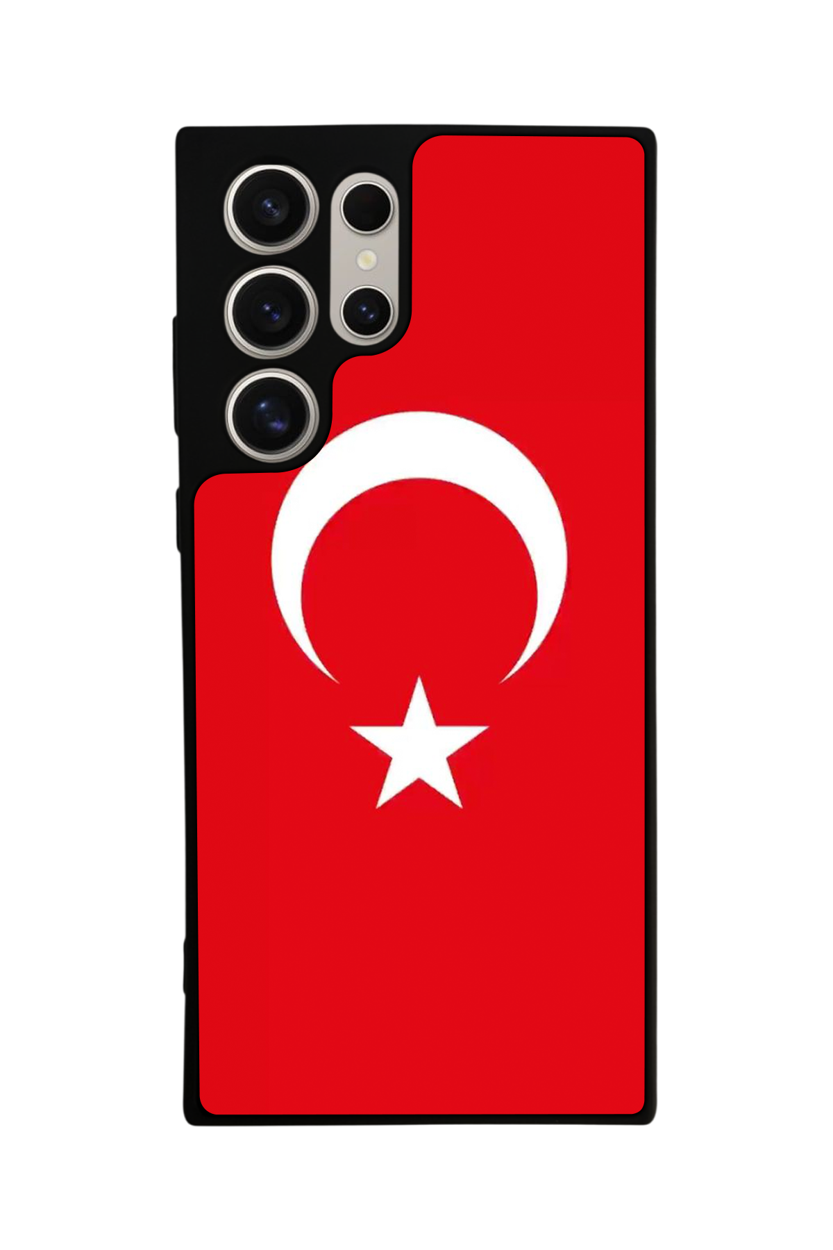 Samsung Galaxy S22 Ultra Uyumlu Türk Bayragi Tasarımlı Glossy Premium Kılıf