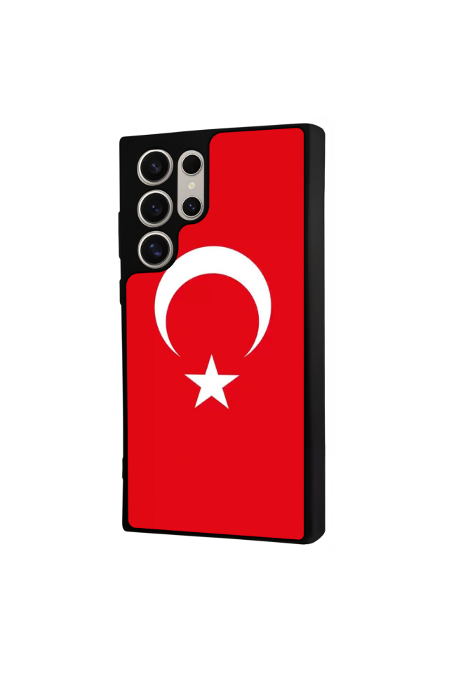 Samsung Galaxy S22 Ultra Uyumlu Türk Bayragi Tasarımlı Glossy Premium Kılıf