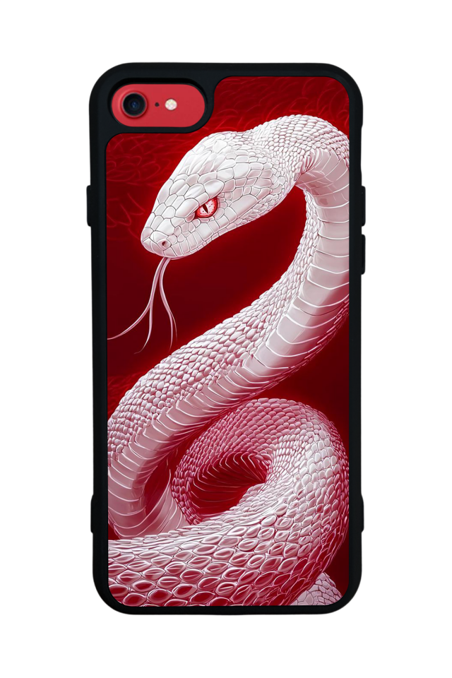 iPhone 8 Uyumlu Yılan Tasarımlı Glossy Premium Kılıf