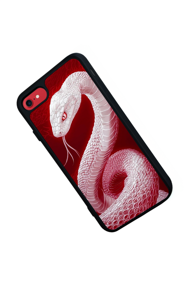 iPhone 8 Uyumlu Yılan Tasarımlı Glossy Premium Kılıf