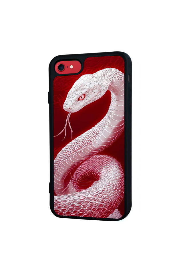 iPhone 8 Uyumlu Yılan Tasarımlı Glossy Premium Kılıf